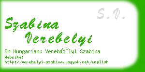 szabina verebelyi business card